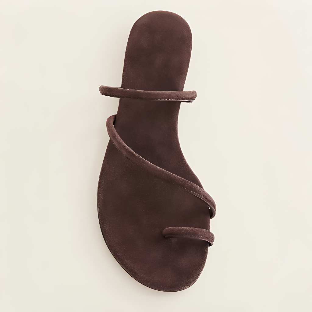 Solviera Round Toe Beach Slides