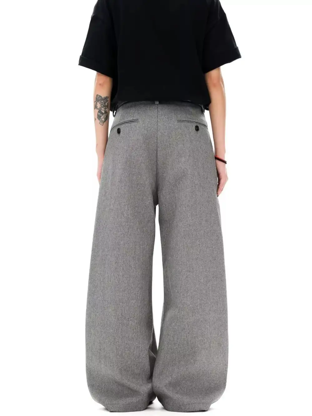 Men's Plus Size Wide Leg Pleated Pants