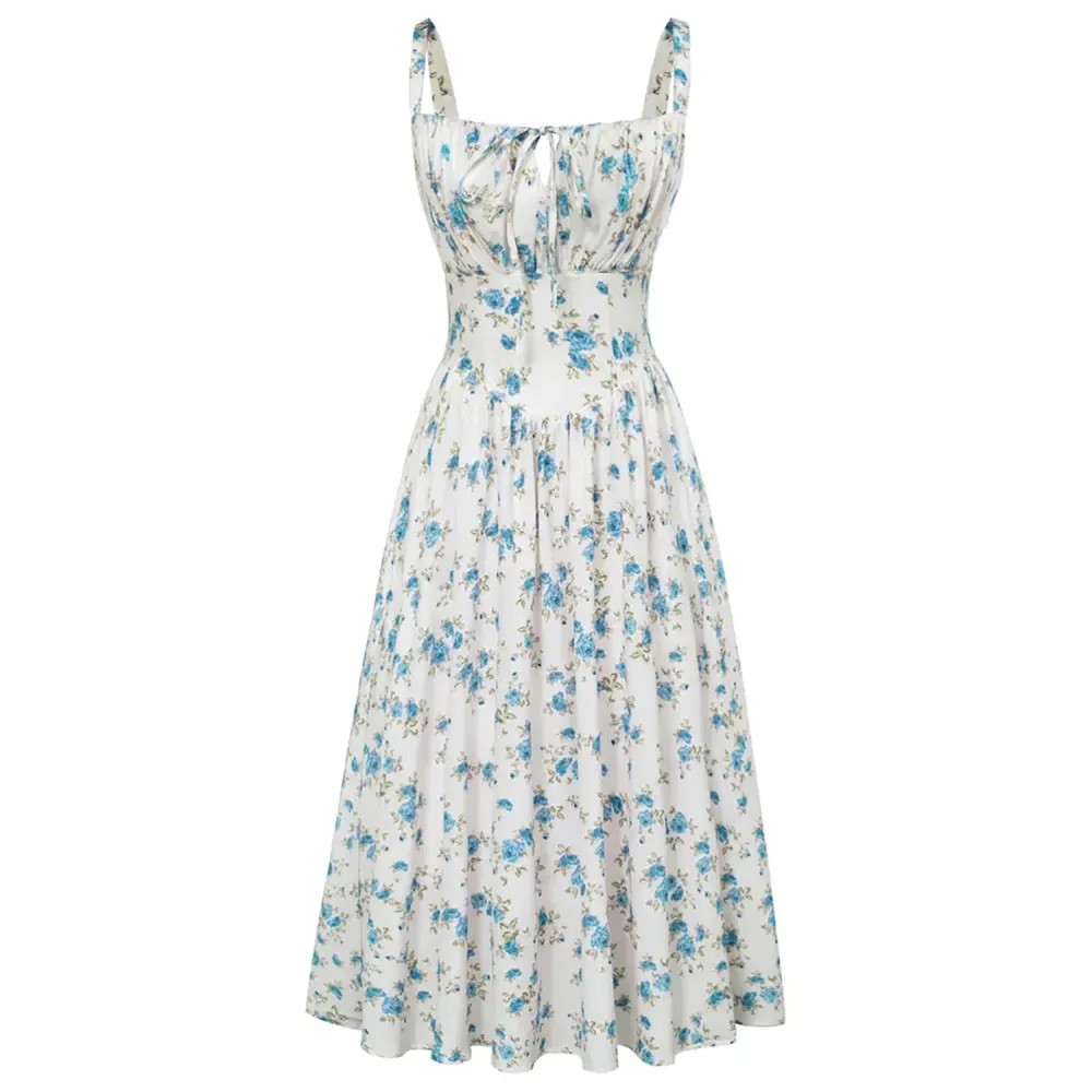 Women's Floral Corset Midi Sundress💞