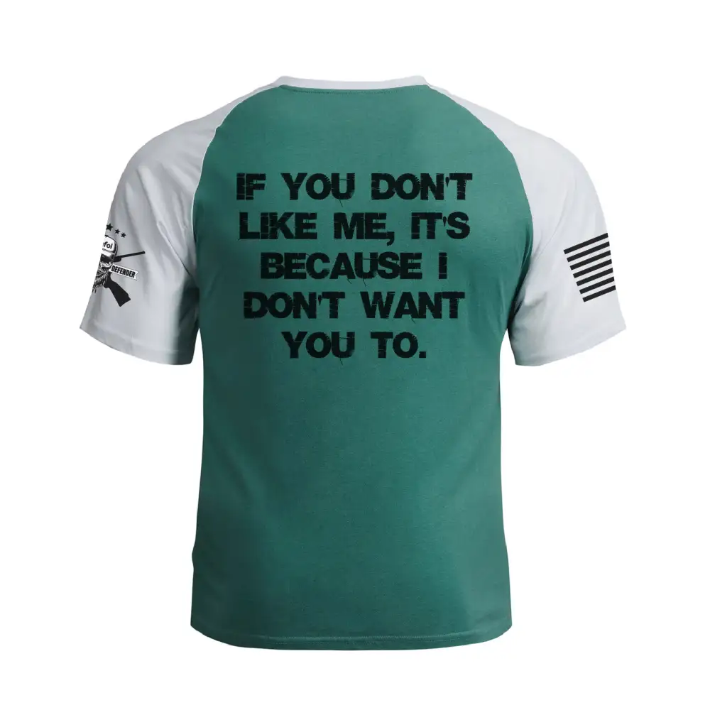 DON'T LIKE ME RAGLAN GRAPHIC TEE