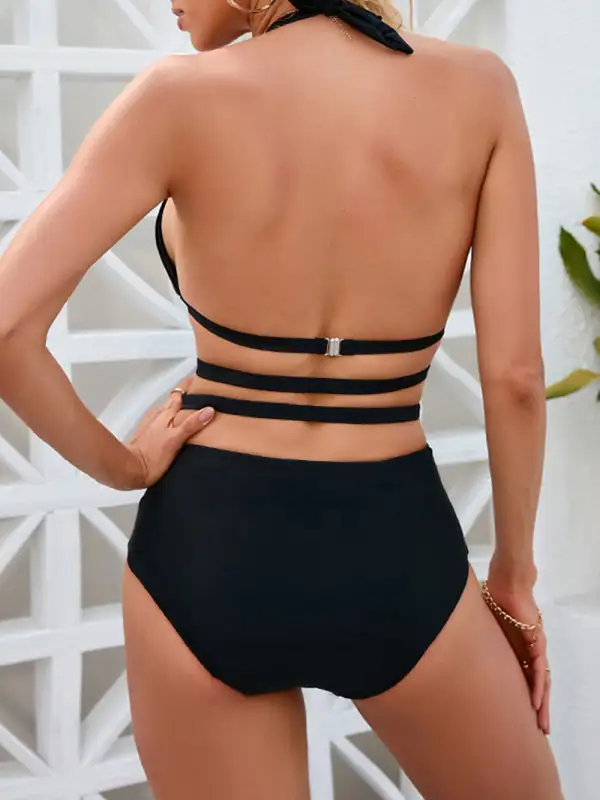 Backless Str One Piece Swimsuit