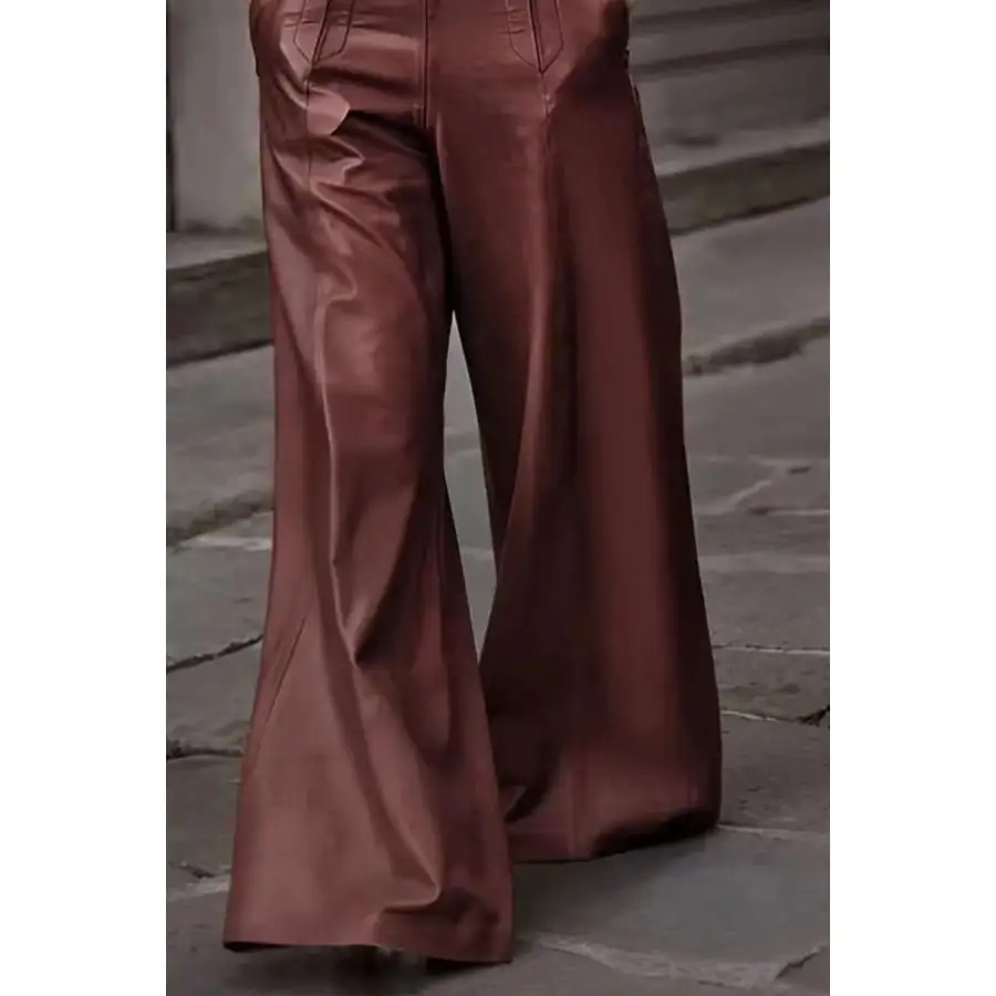 High Waist Wide Flare Pants