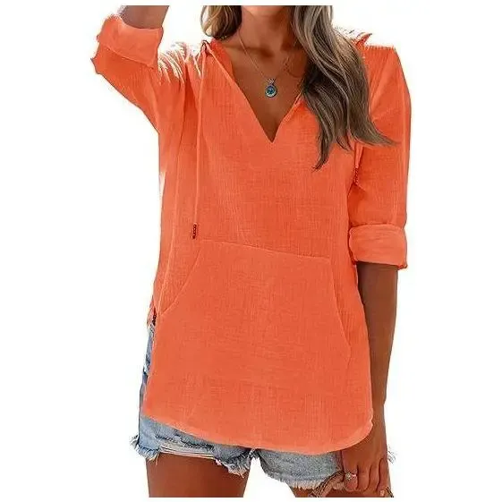 Women's Hooded Beach Cover Up Top