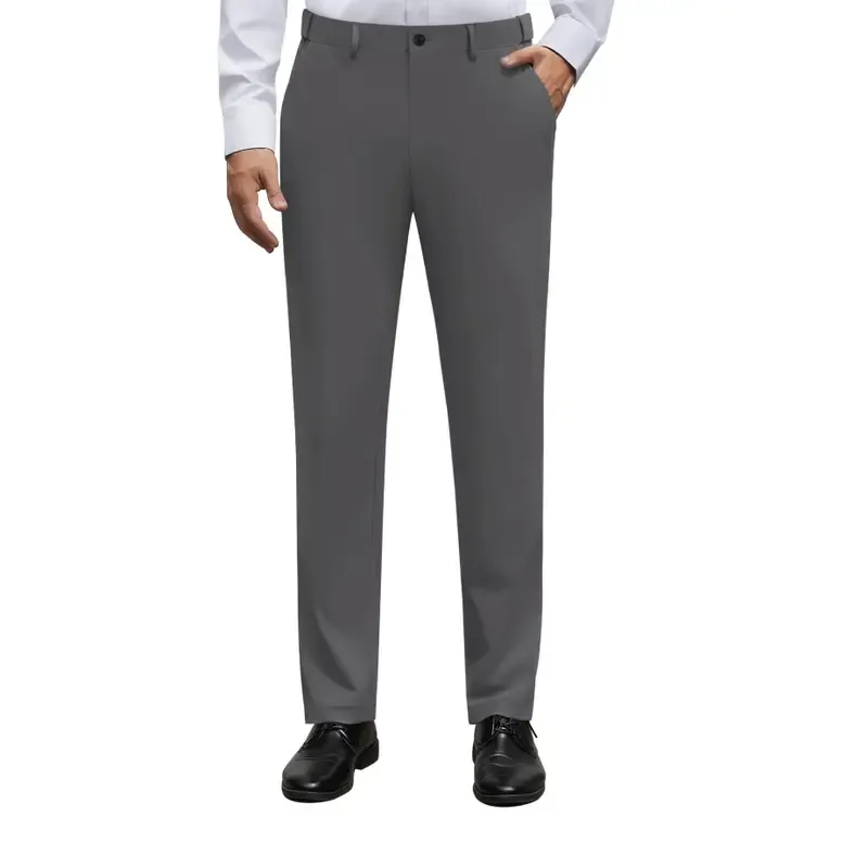 Men's Stretch Dress Pants Wrinkle-Free Golf Pants