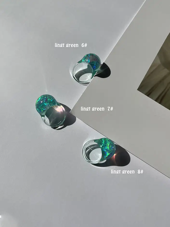 Geometric Resin Urban Ring