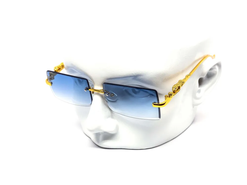12-Pack Rimless Cat-Eye Gradient Sunglasses