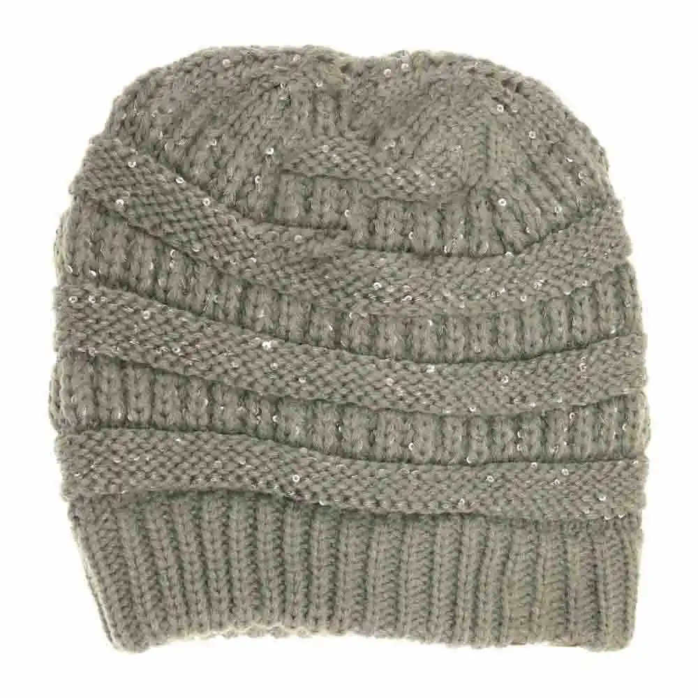 Sequin Tail Beanie