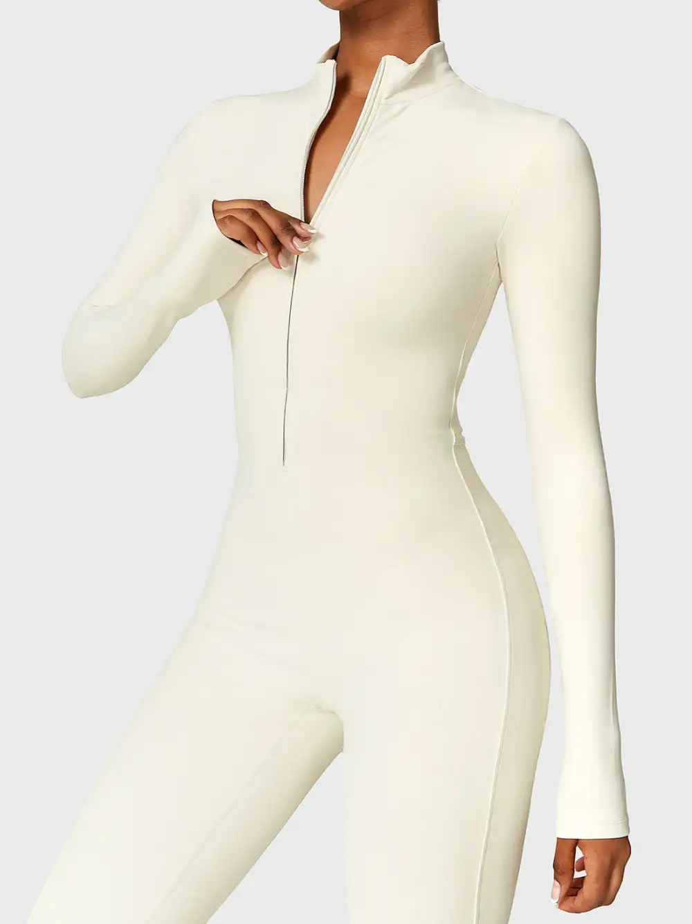 Ironfit Long-Sleeve Zip-Up Jumpsuit – Perfect for Cooler Weather!