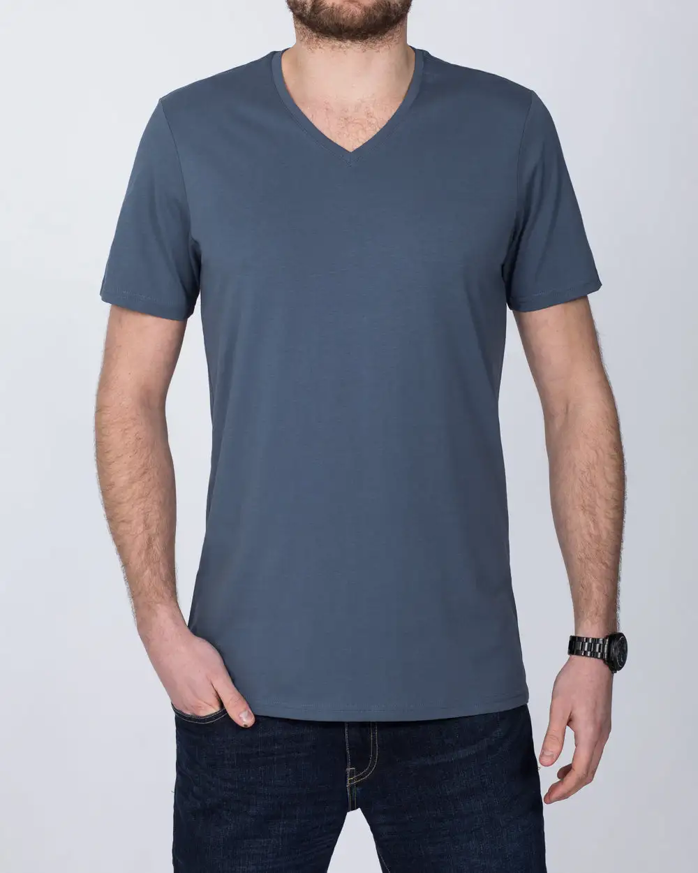 Casual Classic V Neck Short Sleeve T Shirt