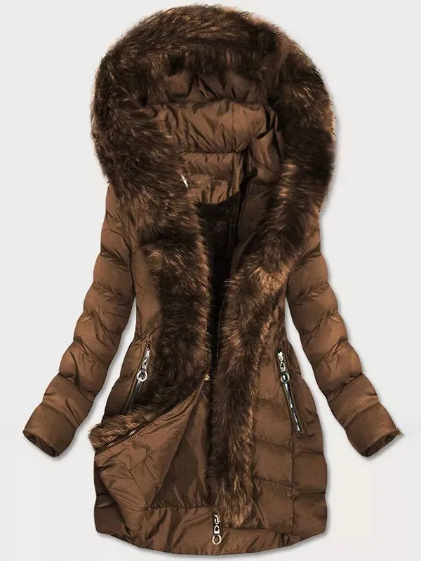 Women's winter hooded parka