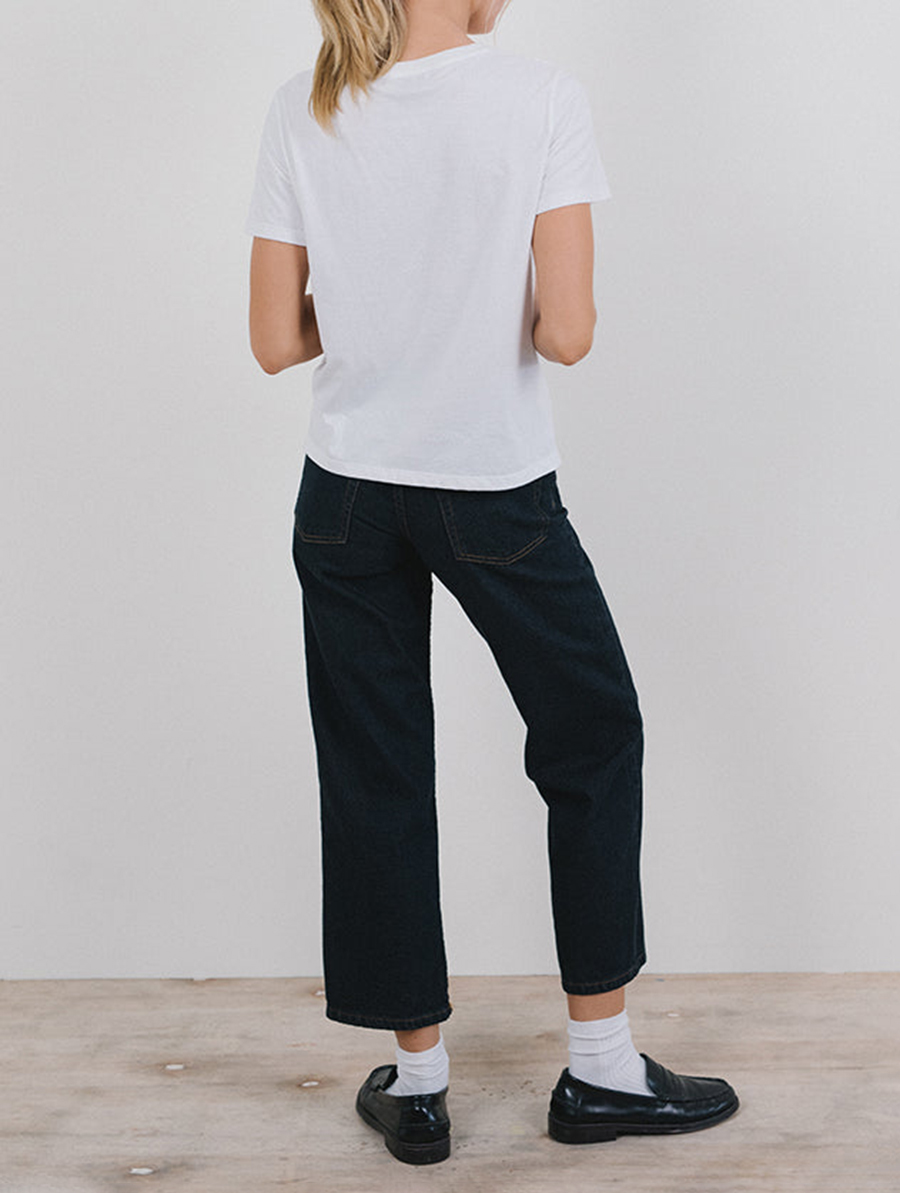 White Deer With Scarf Tee