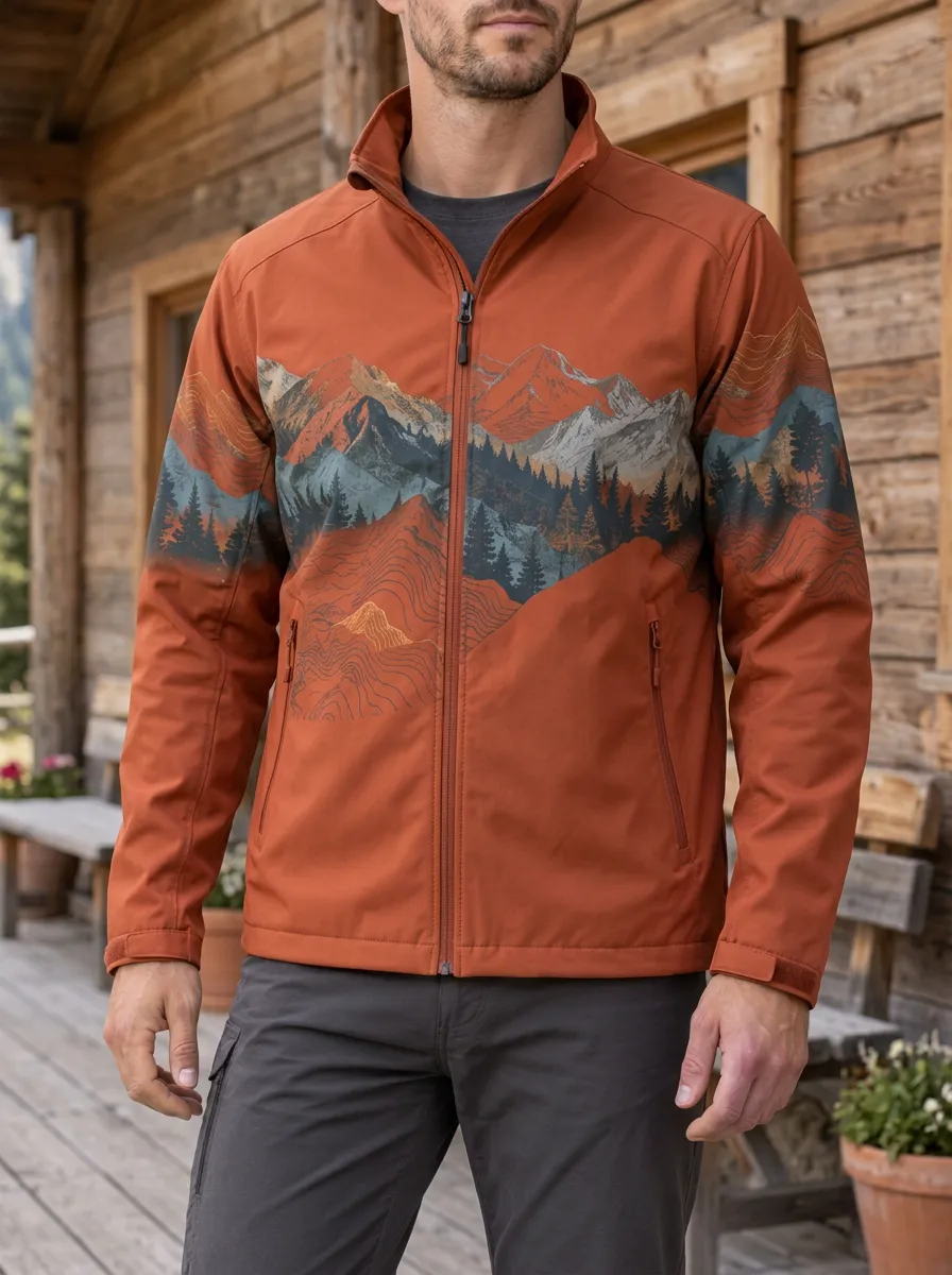 Men's Outdoor Adventure Mountain Forest Rugged Summit Jacket