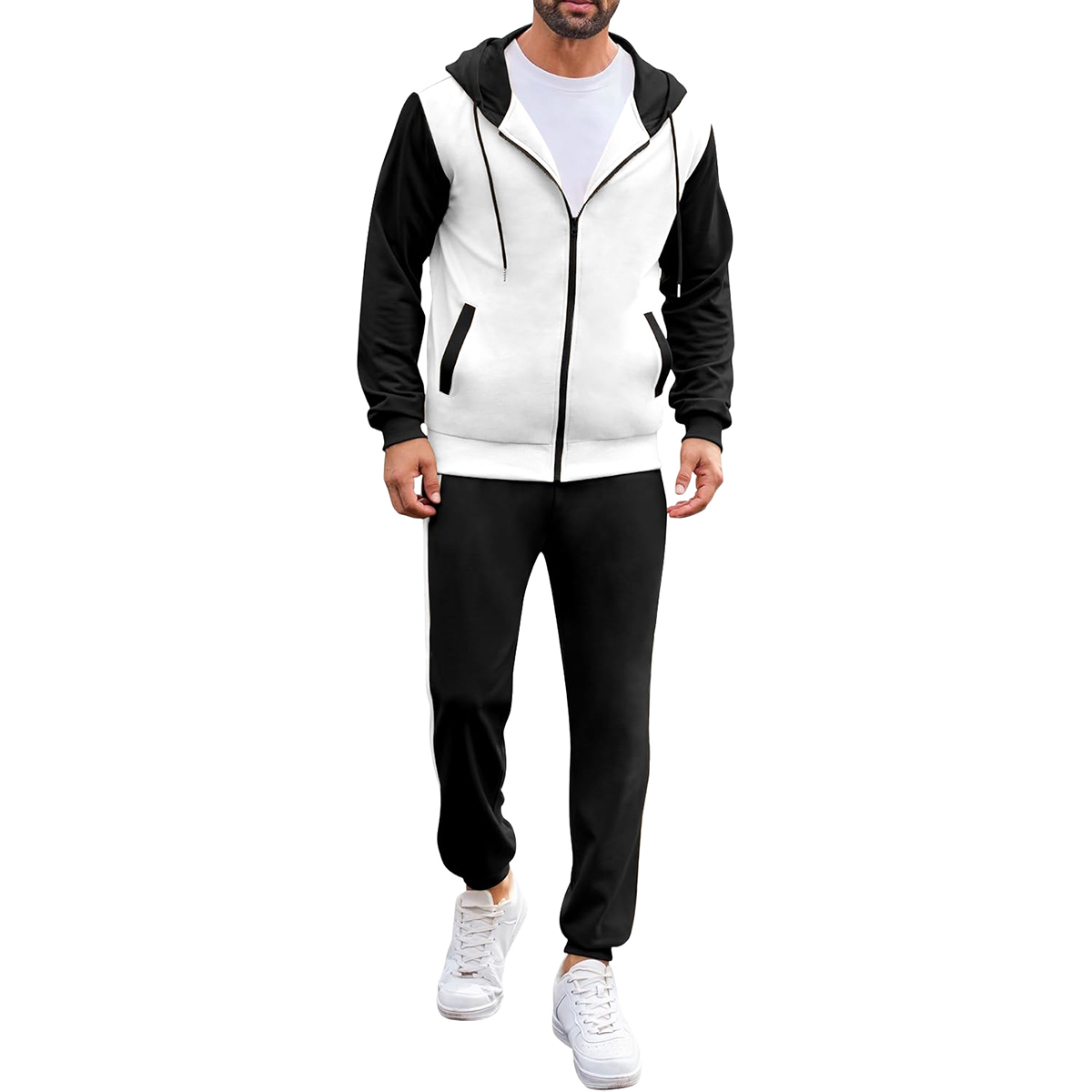 💥 6-Pack Men’s Activewear Sets | Only $24.9 | Men's Tracksuit 2 Piece Full Zip Set