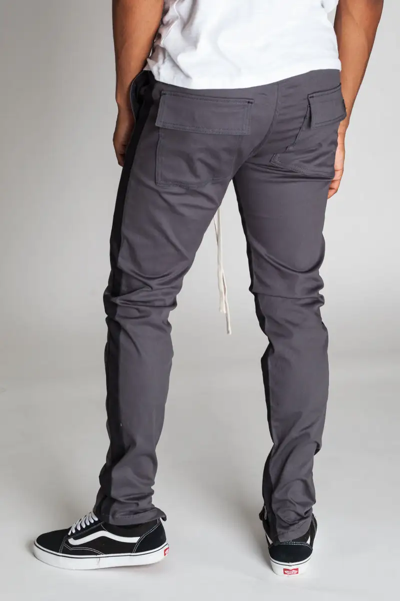 Men's Modern Skinny Raw Hem Track Pants