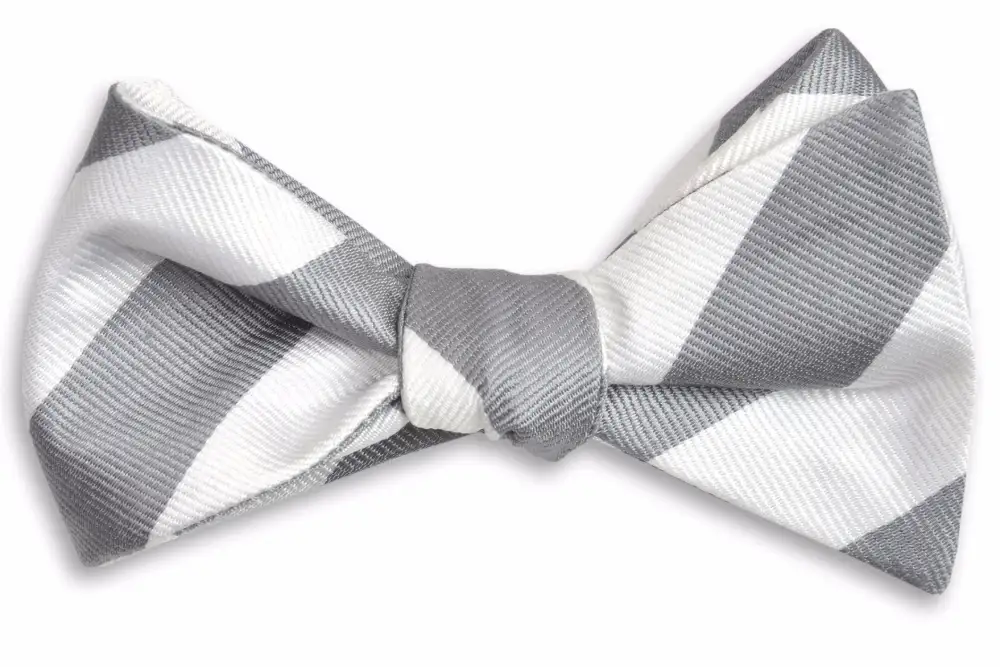 Elegant Dress Striped Bow Tie