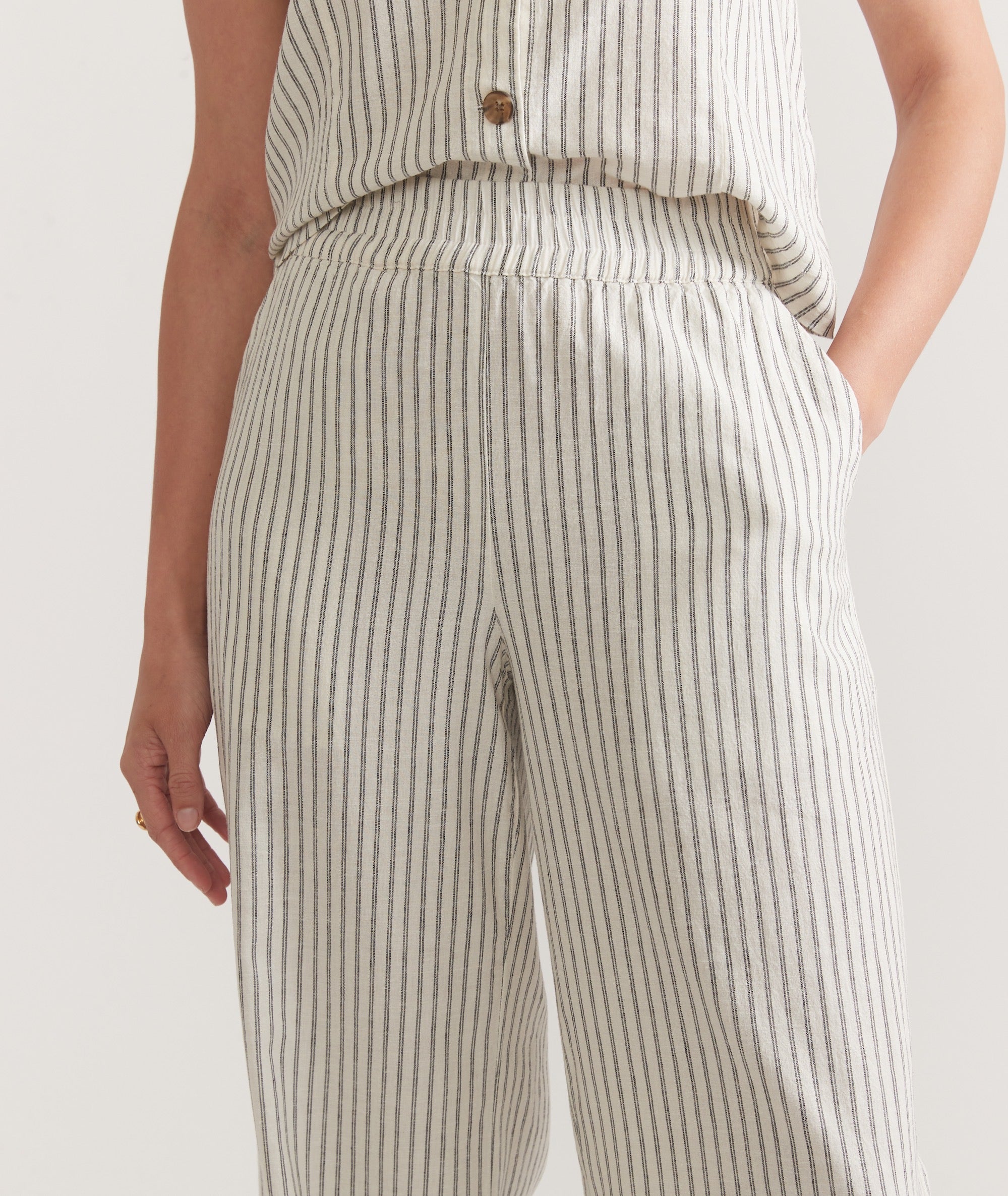 Striped Linen Trousers