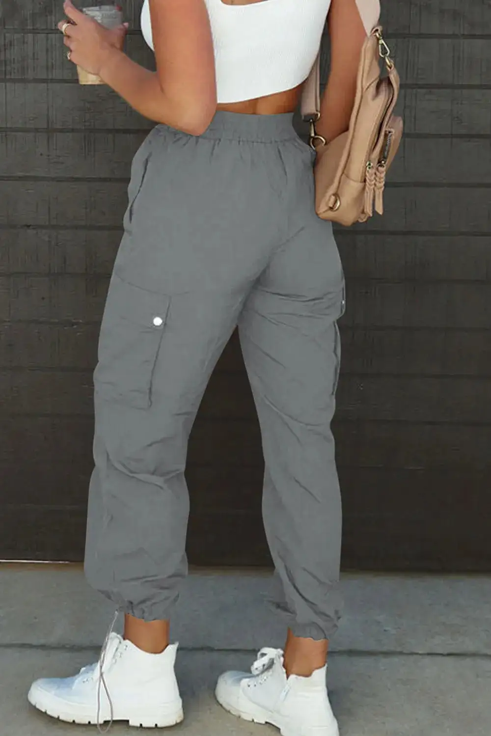 Easy High Waist Drawstring Pants