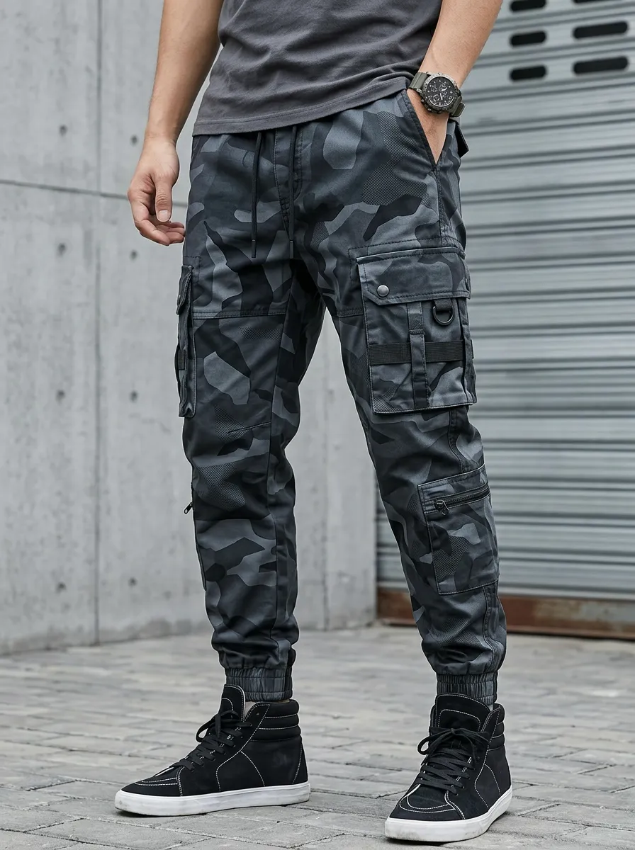 Street-Utility Camouflage Tactical Camouflage Cargo Pants