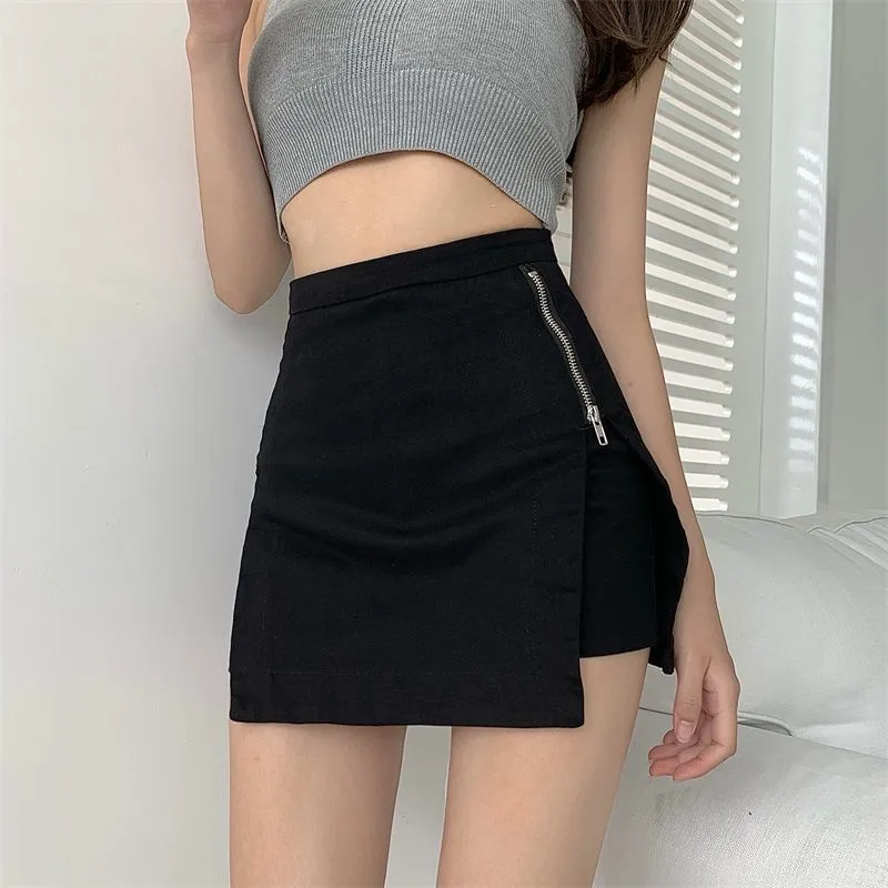 Slit Straight Slim-Fit Skirt