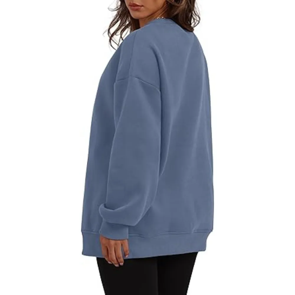Womens Oversized Sweatshirts Crewneck Long Sleeve