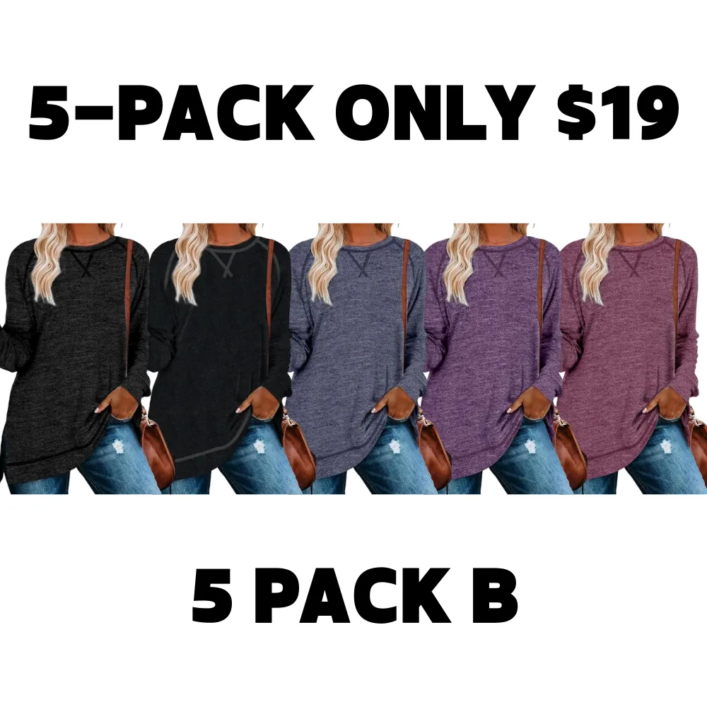 Tunic Tops for Women 2025 Long Sleeve Shirts for Leggings Loose Fit Sweaters