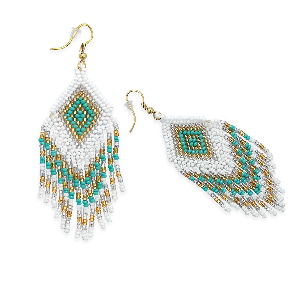 Classic Refined Artful Beaded Earrings