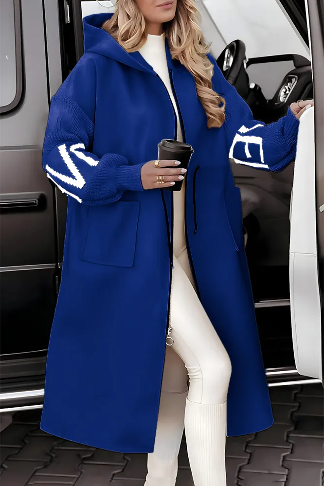 5PACK-Women'S Fashion Letter Pattern Patchwork Jacket-ONLY 26.95