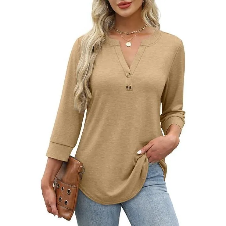 Womens Tops 3/4 Sleeve Heley Shirts