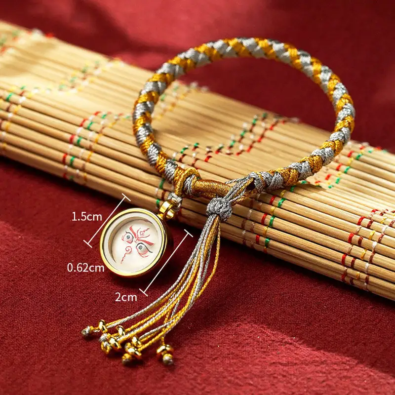 Handmade God Dragon Scale Rope Braid Bracelet