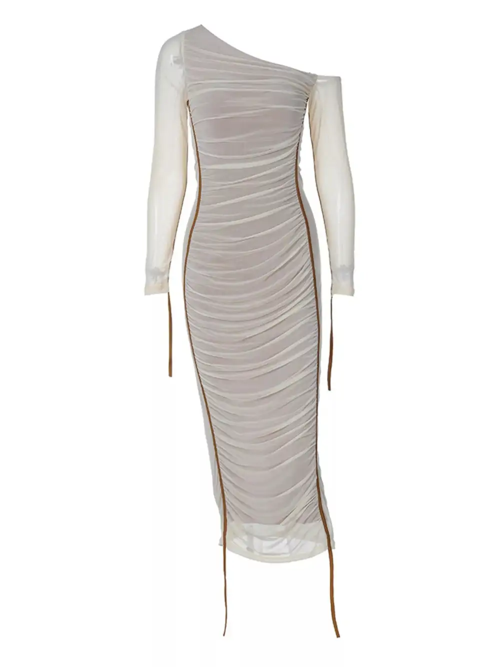 Smooth Finish Ruched Midi Dress