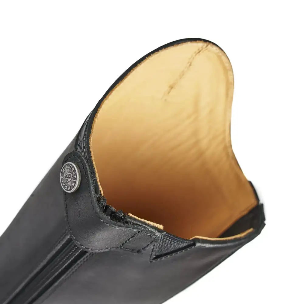 Refined Zip Leather Riding Boots