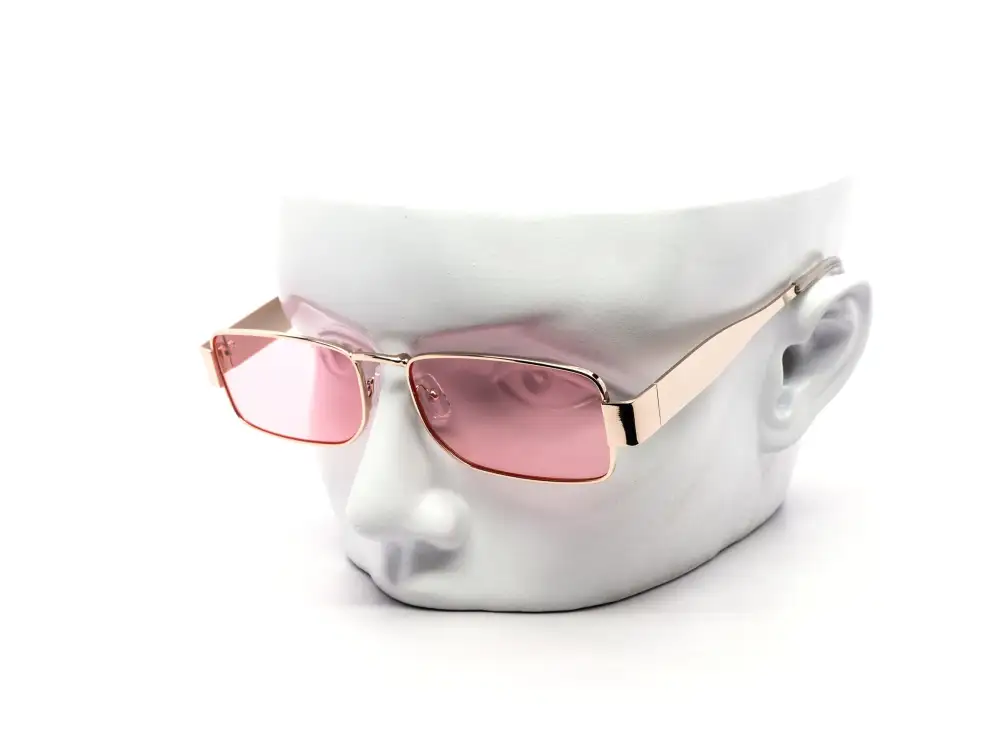 12-Pack Chunky Metal Rectangle Sunglasses