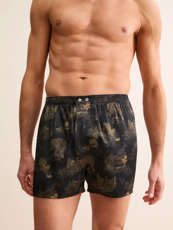 Classic Fit Silk Toile Boxers