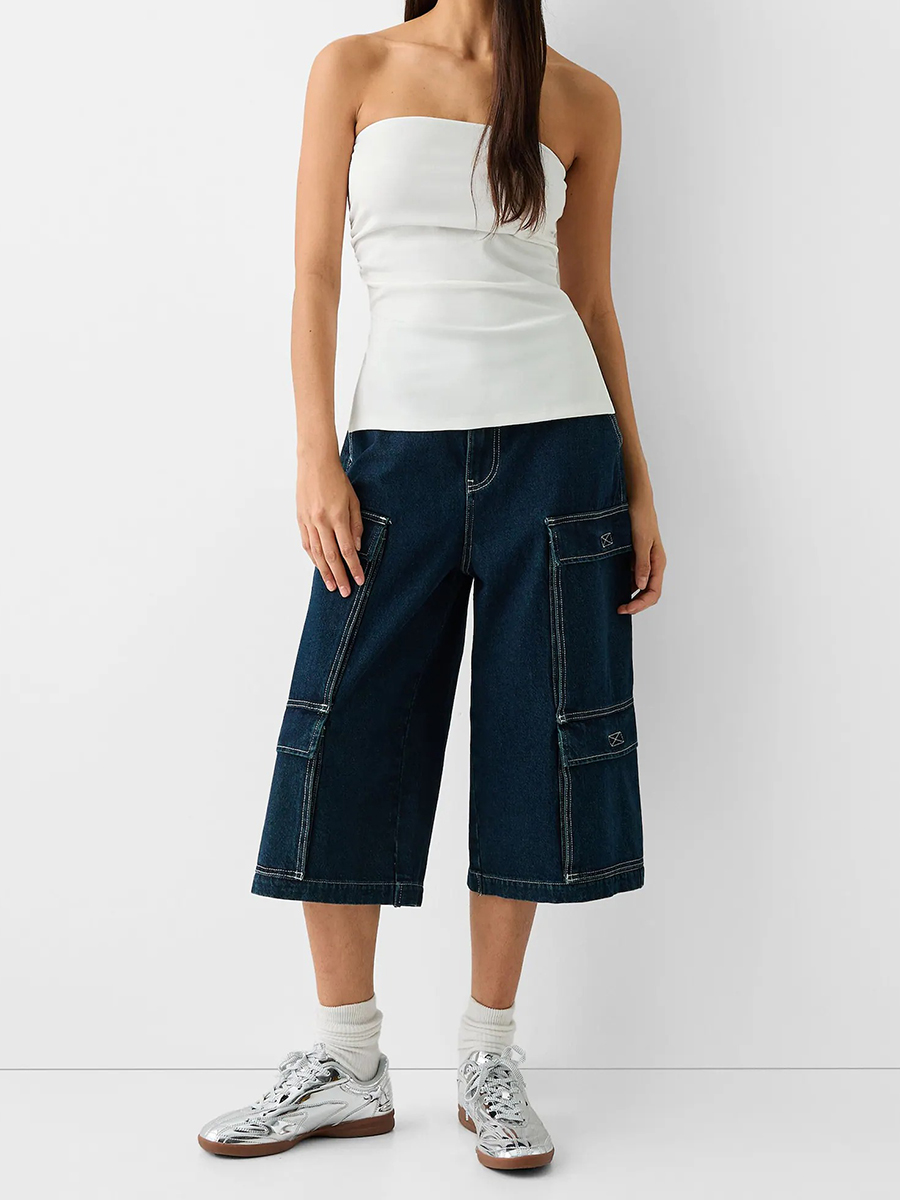 Sleeveless Black Off Shoulder Top