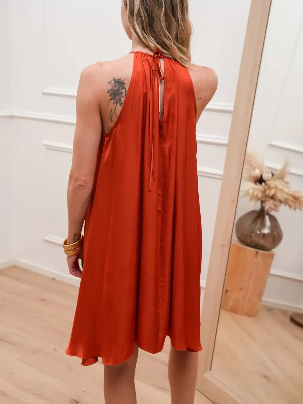 Polished Tulip Mini Dress