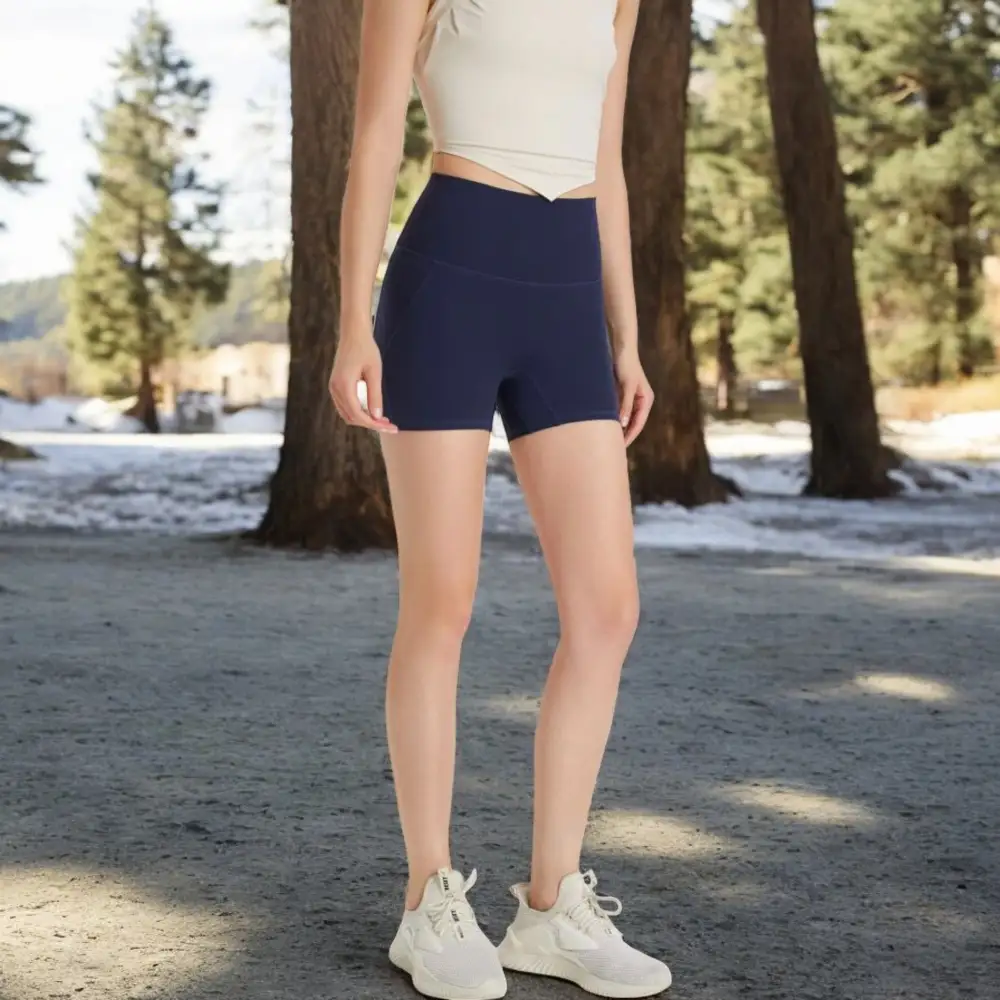 High-Waist Seamless Stretch Biker Shorts