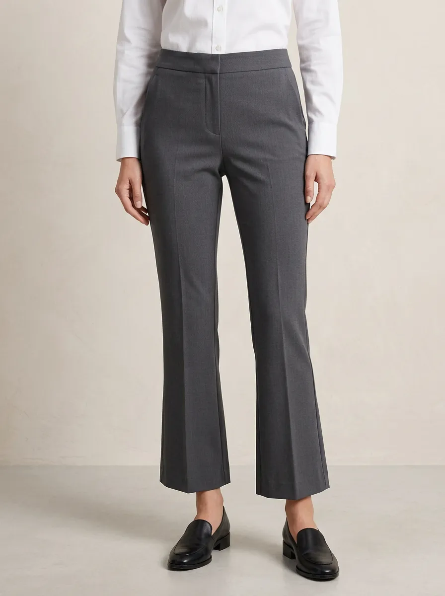 Everyday Bootcut Professional Office Clean Look Women's Flared Suit Pants