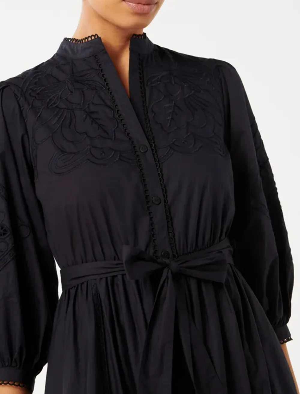 Broderie Midi Dress