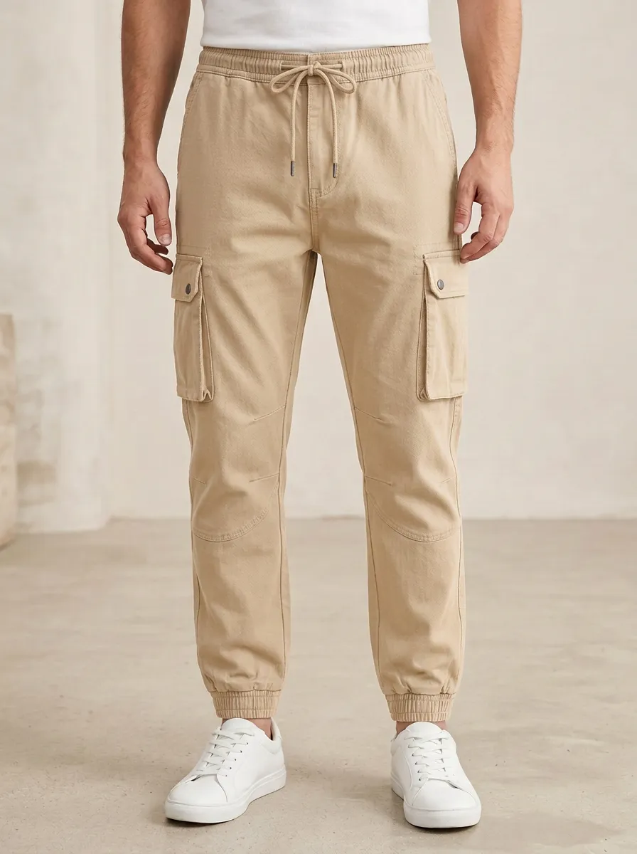 Utility Elastic-Waist Jogger Men's Cargo Pants