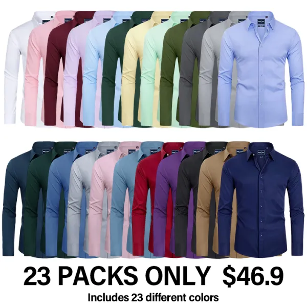 Men's Formal Long-sleeved Button-down Shirt