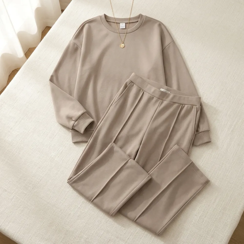 Soft Top Wide Leg Pants Set