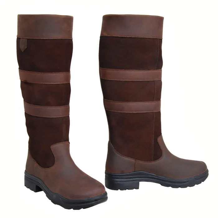 Refined Tailored Rubber Sole Everyday Tall Riding Boots