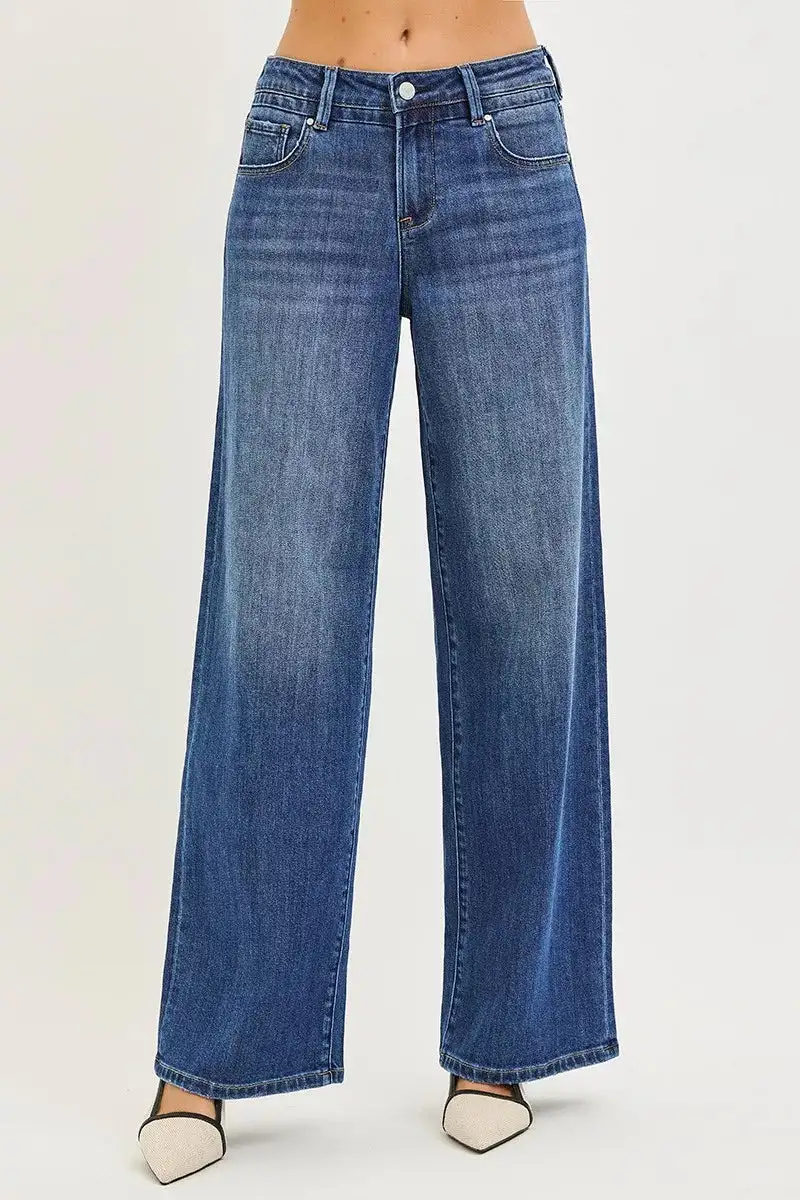 Textured Pocketed Denim Jeans