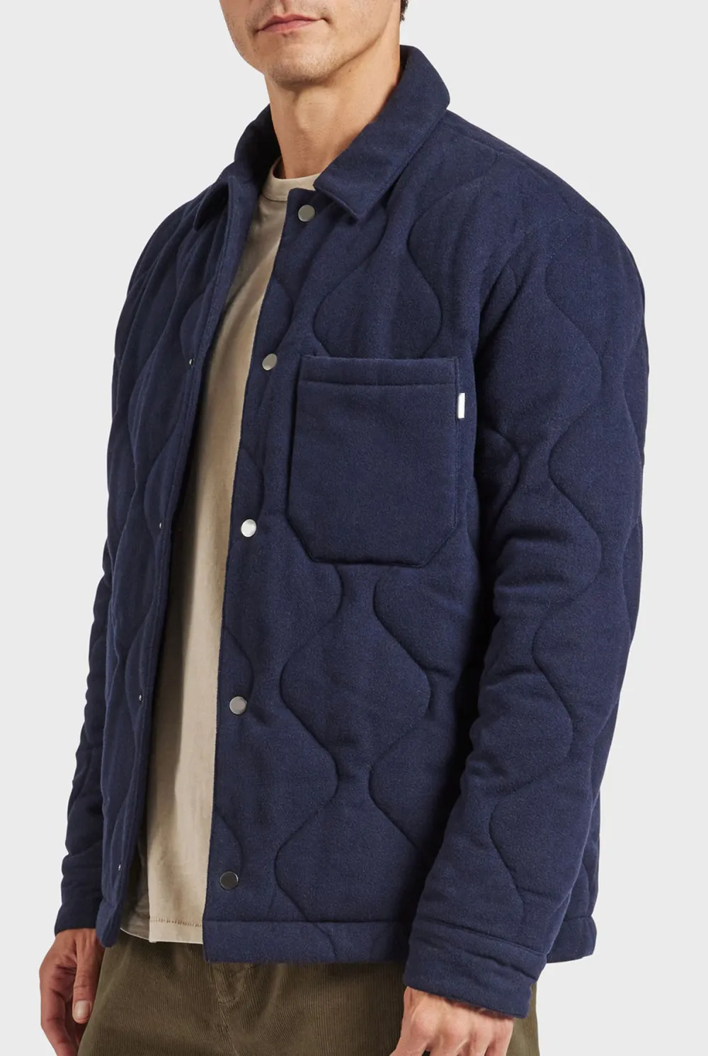 Plymouth Quilted Jacket-Titanium grey
