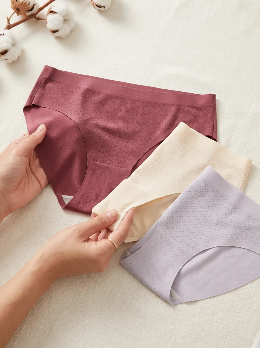 Women's Laser-Cut Seamless Three-Pack Panties