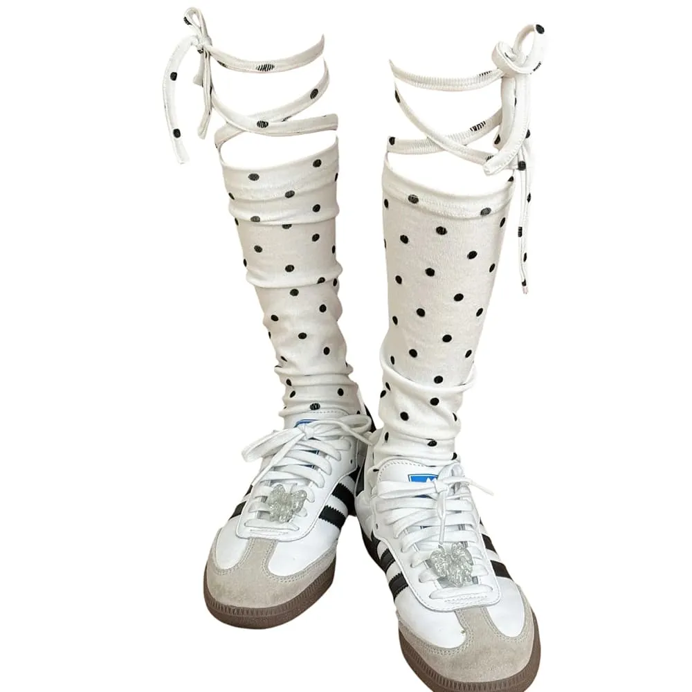 Polka Dot Stirrup Ballet Socks