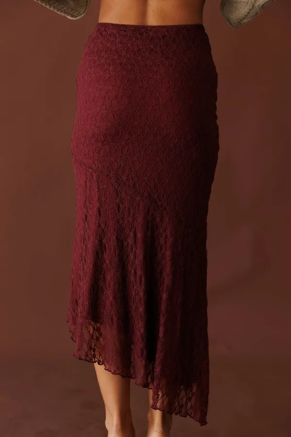 Asymmetrical Midi Skirt