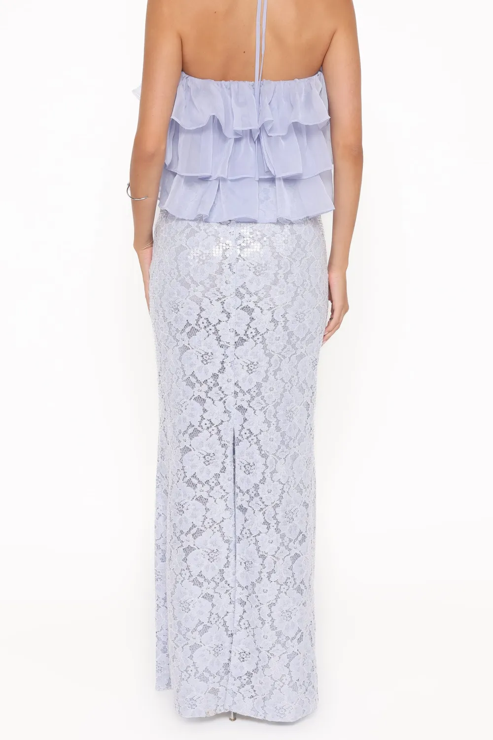 Lace Sequin Floral Skirt