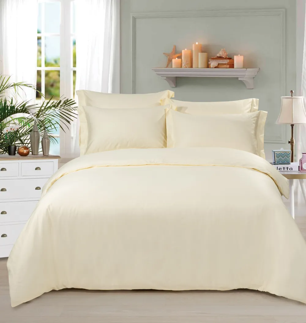 Refined Long-Staple Cotton Solid Coordinated Bedding Collection