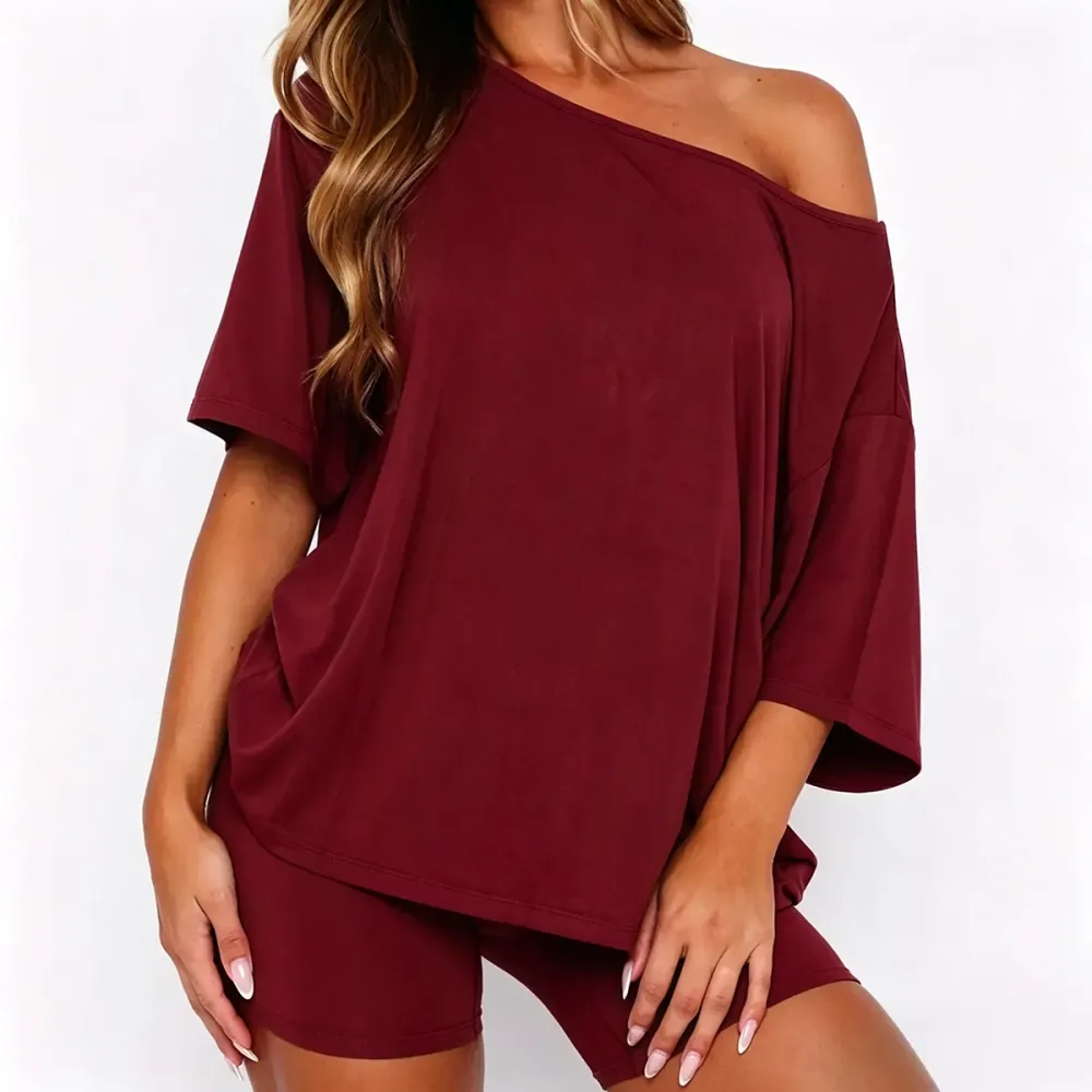 Women's casual two-piece loungewear set